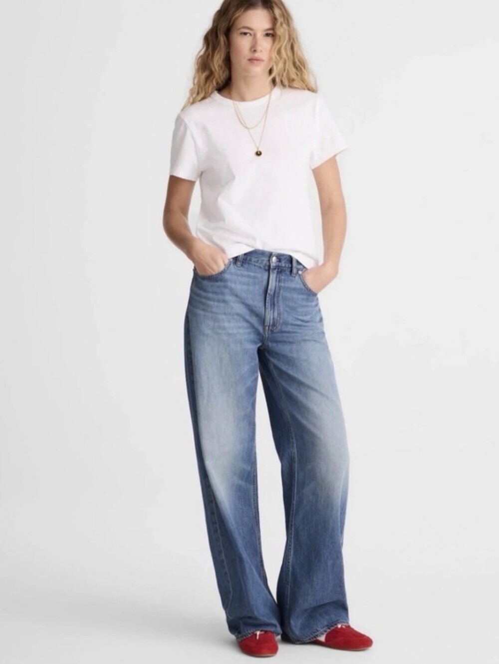 Madewell Low Slung Baggy Jeans Size 25